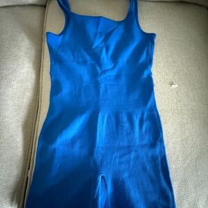 Maternity Vibrant Blue Sleeveless Jumpsuit